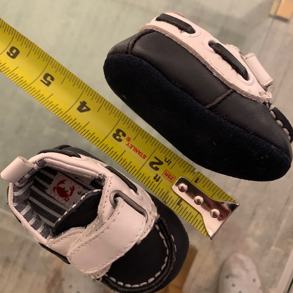 Janie and Jack pants and matching crib shoes. - Picture 3 of 5